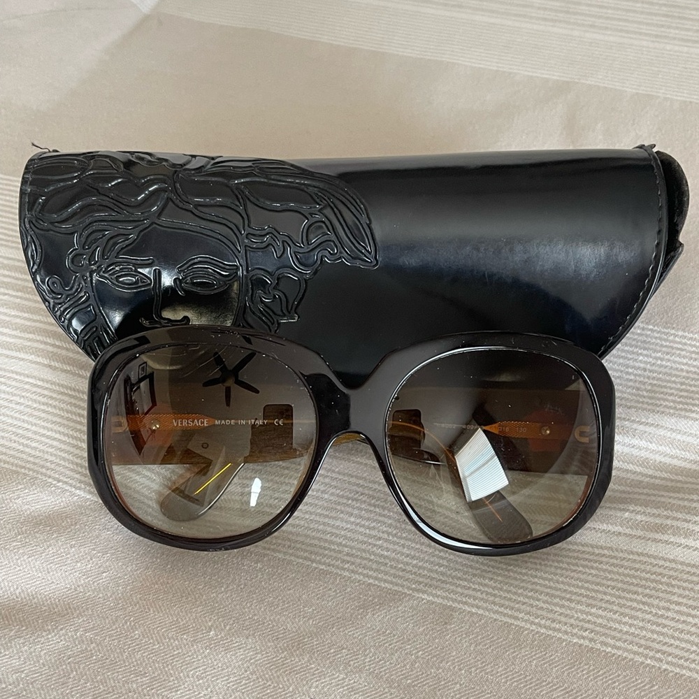 Versace Brown Sunglasses with Bold Design - Women’s